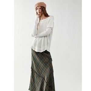 FREE PEOPLE TWO TIMING TEE SHIRT SIZE MEDIUM. NWT